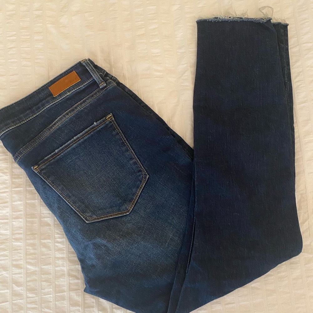 A&F dark distressed jeans - size 8.